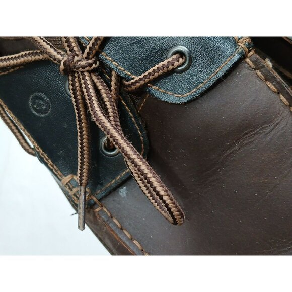 Rockport Men's Boat Deck Shoes Brown Leather Upper Rubber Soles Size 13 - Picture 12 of 16